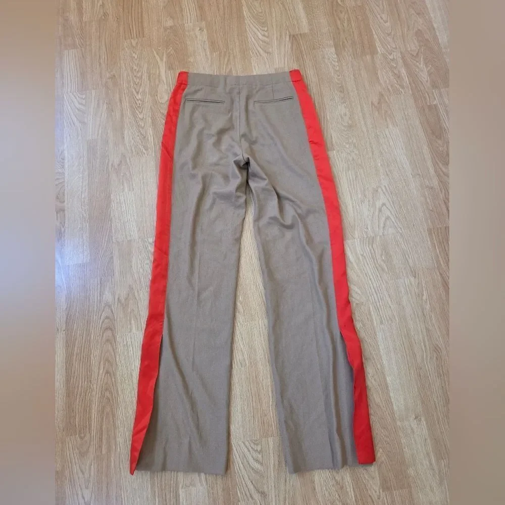 Rag & Bone Track Style Pant Stripe Flared Trousers Sz 0
